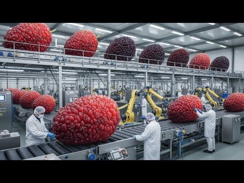 INSIDE THE FUTURE: How Robots & Mulberries Make Candy! | Automated Food Factory