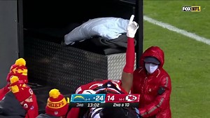 171K views · 2.7K reactions | The Kansas City Chiefs CB, and former New York Giants first round pick, Deandre Baker points to the sky as he was taken off of the field on a stretcher  | NFL on FOX | Facebook