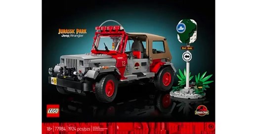First look at LEGO Jurassic Park Jeep Wrangler