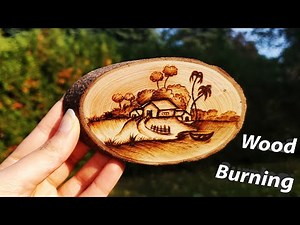 How To Wood burning (pyrography) _ #woodburning #tutorial #pyrography