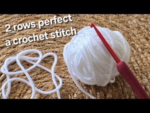 I found this simple and beautiful crochet stitch pattern for you. ✨ free crochet