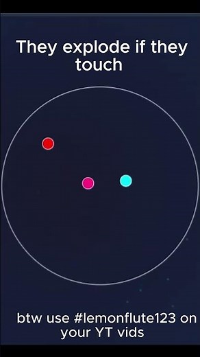 Balls explode if they touch #satisfying #shorts #simulation #lemonflute123