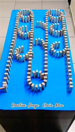 Creative Jenga Chain Ideas💡#shorts #jenga #chainreaction