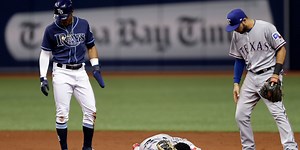 Profar in concussion protocol after hard slide