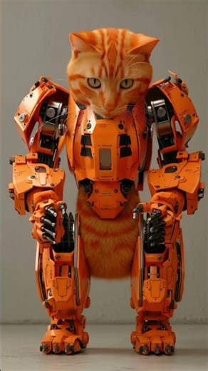 The orange cat becomes a ROBOT