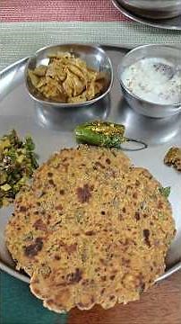 instant 7 minute lunch recipe - travel friendly paratha - बेसन का चटपटा प्याज़ का पराठा