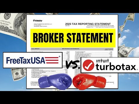 How to Enter Broker Statement into Tax Software: FreeTaxUSA vs. TurboTax