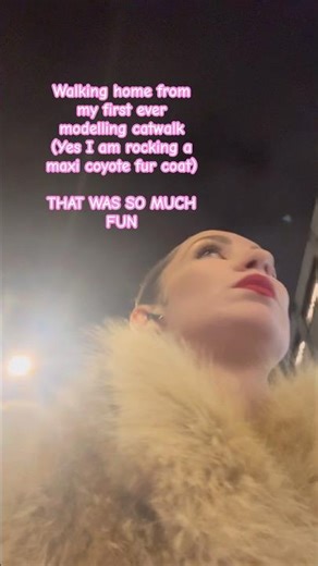 1st catwalk model,A NIGHT WAS HAD&C*nt was served xo #modellife #ootd #fur #lifestylevlog #halloween