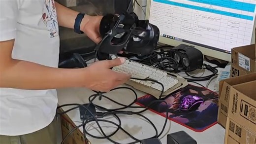 #vr #vr眼镜 HTC vive安装示意@