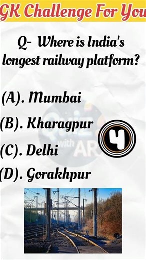 Where is India's longest railway platform 🚂🛤️ #shorts