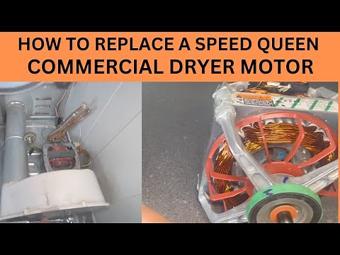HOW TO REPLACE A SPEED QUEEN COMMERCIAL DRYER MOTOR.