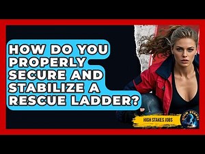 How Do You Properly Secure And Stabilize A Rescue Ladder? - High Stakes Jobs