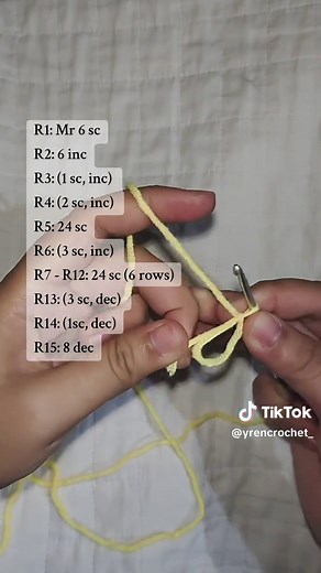 Crochet Duck with a Knife Keychain Tutorial