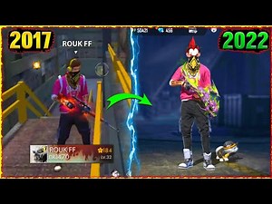 FREE FIRE PLAYERS 2017 VS 2022⚡ - OlD ROUK FF vs New | Garena free fire [PART 69]