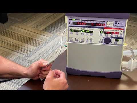 Initial Setup & Settings - CareFusion LTV 1150 Ventilator