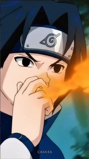 Sasuke Uses The Phoenix Flower Jutsu on Naruto