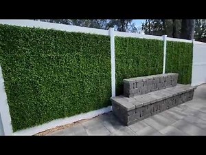 How To Install Artificial Ivy Hedges.