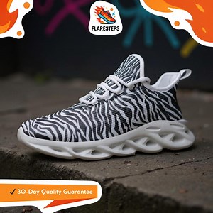 Zebra Print Mesh Sneakers – Bold Unisex Streetwear Shoes - Etsy Australia