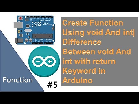 Create Function Using void And int | Difference Between void And int | return Keyword in Arduino #5