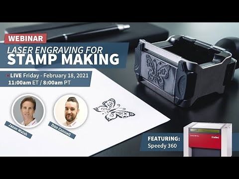 Rubber Engraving with Trotec Laser - Stamp Making with Trodat Marking