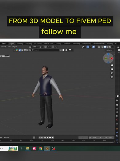 Create Custom Ped Models for FiveM in Blender