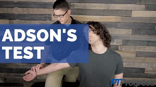 Adson’s Test | How to Perform the Adsons Test• PTProgress