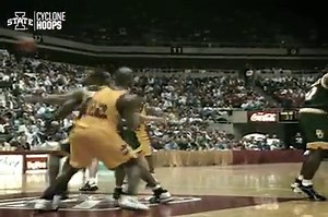 Yeah, you were better off just staying out of the paint when Kelvin Cato was around. 🤭 | Iowa State Men's Basketball