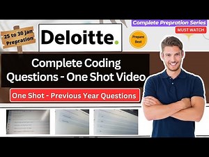 🔥Deloitte Coding Questions prepration 2026 | Deloitte Previous Questions Solving