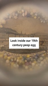🥚 Take a peep into our peep egg. What’s a peep egg? Well, it’s an alabaster egg. That you peep in. And when you look inside, sometimes you’ll see Weston-super-Mare. Hope that clears things up. The Victorian’s loved a bit of photography, especially when it’s part of a novelty souvenir. Peep eggs, such as this one, contained different images that you could flick through by twisting a spindle on the side. When you look through the lens at the top, you can see the images within. In this case - it’s