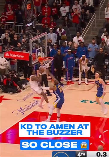 Amen Thompson's Near Alley-Oop Victory Attempt