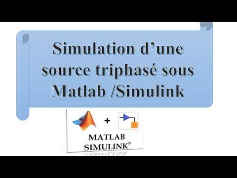 Simulation Three phase source MATLAB Simulink محاكاة