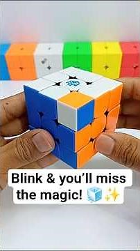Instant Cube Solve Trick! 😱 | Mind-Blowing Magic with Rubik’s Cube #shorts