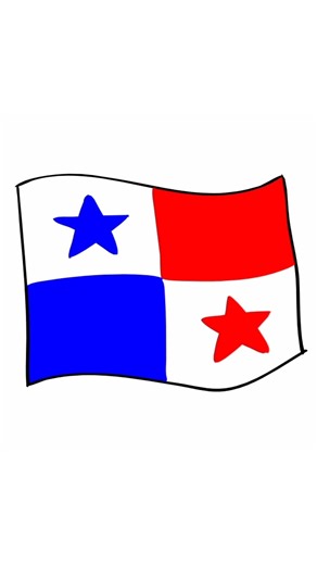 Drawing the Panama Flag 🇵🇦 | Quick & Easy Art