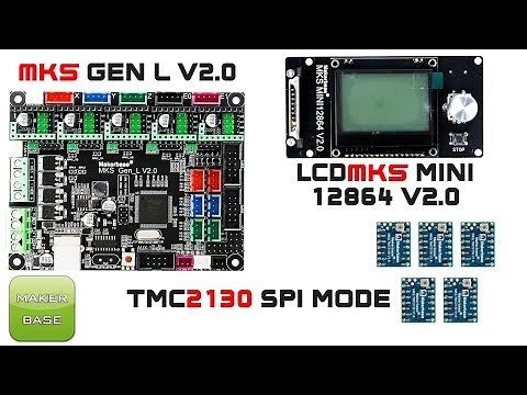 MKS Gen L V2 0 with TMC2130 mode SPI and LCD12864 Mini
