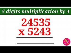 multiply 5 digit by 4 digits | how to multiply 5 digit numbers by 4 digit numbers | multiply sums
