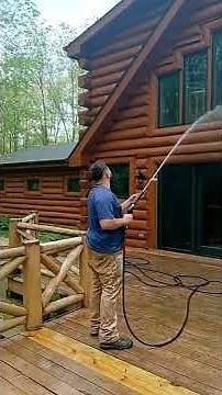 Maintenance wash on your log home.