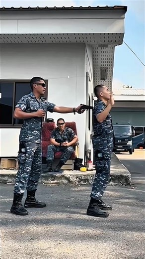 He Tried a Fake Gun Trick… Big Mistake #expression