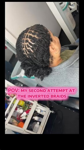This is my second attempt at the inverted braid style with locks, and I am so satisfied with my second attempt. If you wanna see my first attempt drop a comment saying