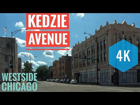 Kedzie Avenue: Driving through Westside Chicago: 4K: Streets of the Americas