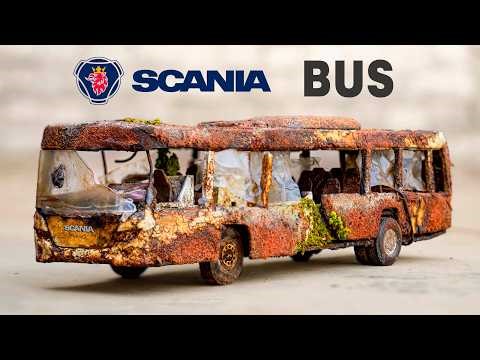Destroyed BUS Full Restoration - Scania Abandoned Public Bus Restoration