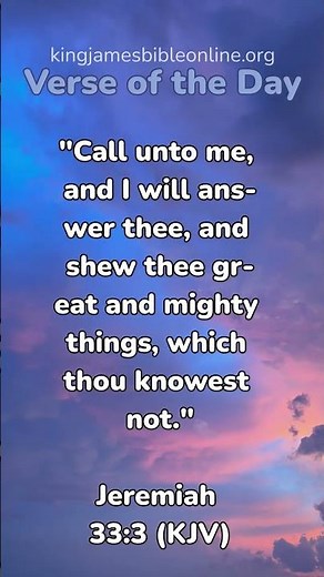 Jeremiah 33:3 - Most Inspiring Bible Verse Revealed!