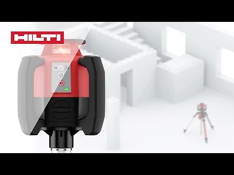 HOW TO automatic horizontal leveling with the Hilti PR 30-HVS rotating laser level and PRA 90