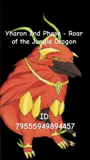 Roar of the Jungle Dragon ID (CHECK COMMENTS) #roblox #robloxedit #terraria #terrariacalamitymod