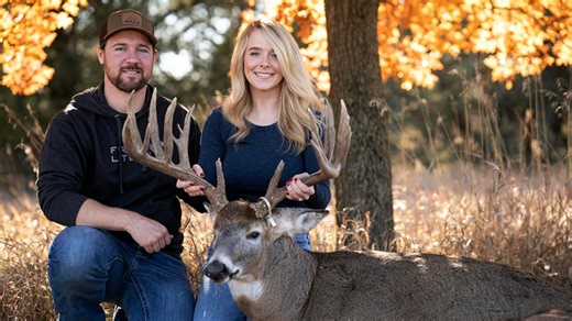 Nebraska woman kills huge buck on hunting trip, then gets marriage proposal