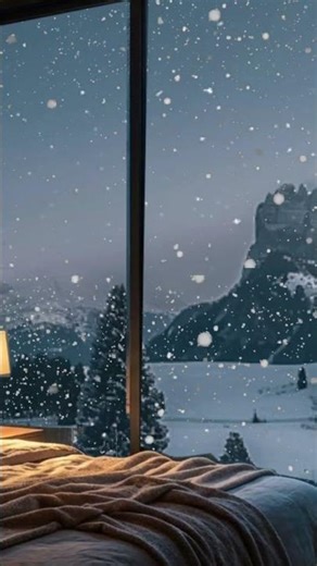 Snowfall Outside Window | Snow Sounds for Sleeping #snowsounds #sleepsounds