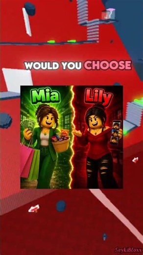 Which Aunt Would You Choose? 😳🟩🟥 #shorts #roblox