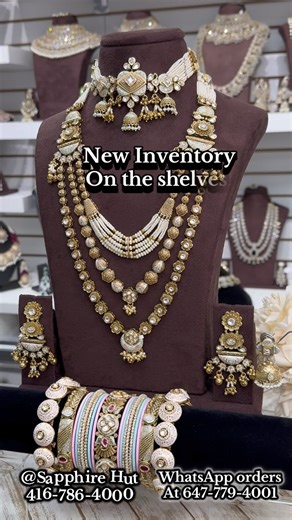 Sapphire Hut Indian jewelry on Instagram: "Sapphire Hut located at 269-queen street east, unit 7, Brampton. It’s at corner of queen street and Rutherford road in Popeyes chicken plaza on the backside.☎@ 416-786-4000 No DMs plz 🙏 ............................................................. Sapphire Hut is a leading name in Ethnic Indian jewelry. We boast the largest in store selection of traditional jewelry in the area. ............................................................ We have exclus