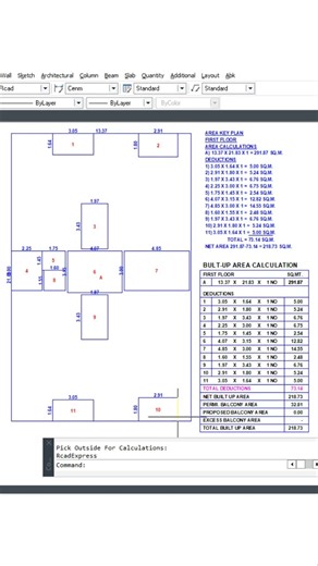 Stop guessing! 🛑 Learn the correct way to calculate BuiltUp Area for your building plans in minutes!