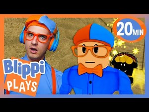 He's Right Behind Me... Isn't He? | BEST OF BLIPPI PLAYS | Roblox Gaming Videos for Kids