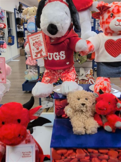 Valentine Snoopy Build-A-Bear at Knott's Berry Farm
